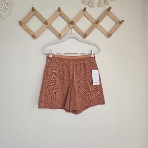 Athleta Echo Pull-On Short In Burnt Orange Womens 6 NWT